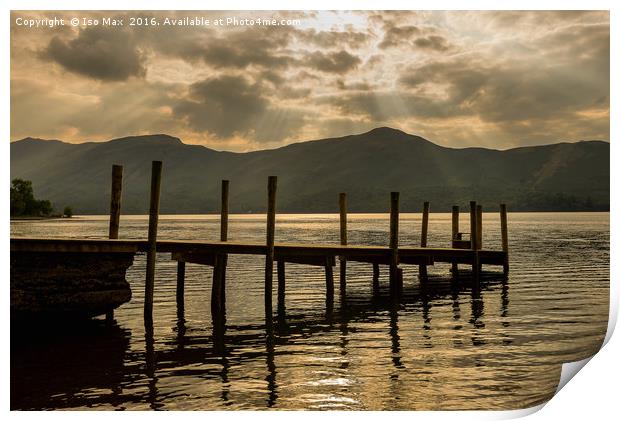 Ashness Jetty, Derwent Water, Lake District Print by The Tog