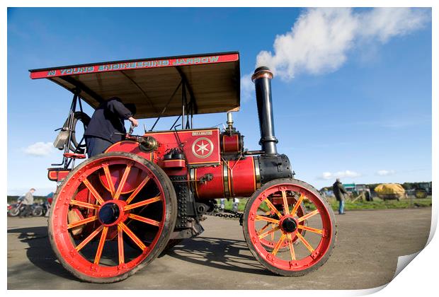 Traction Engine Wellington Print by Ivan Kovacs