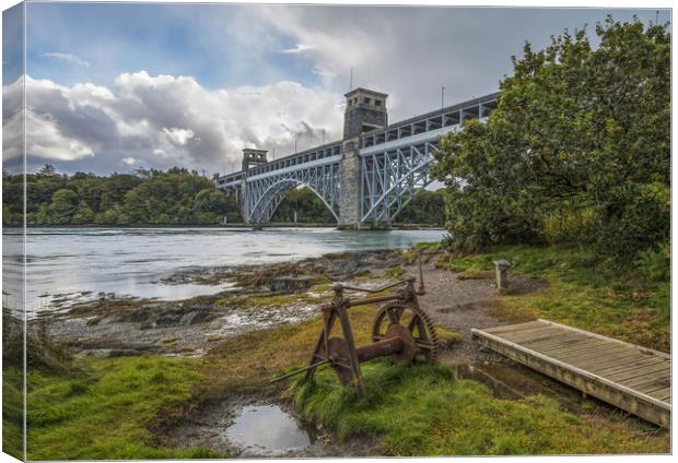 Britannia Bridge  Canvas Print by Chris Evans