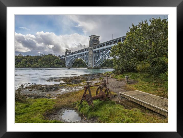 Britannia Bridge  Framed Mounted Print by Chris Evans