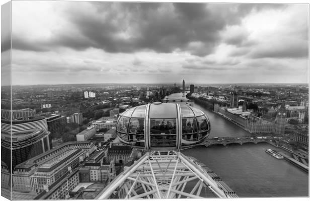 London Eye cityscape Canvas Print by Kevin Duffy