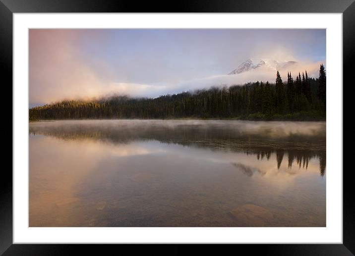 Obscured Dawn Framed Mounted Print by Mike Dawson