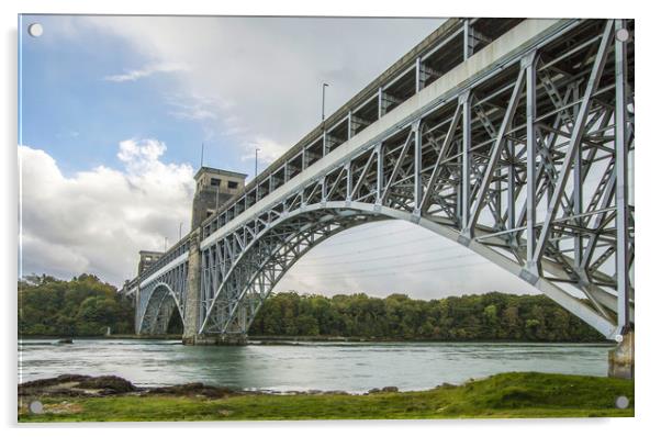 Britannia Bridge  Acrylic by Chris Evans