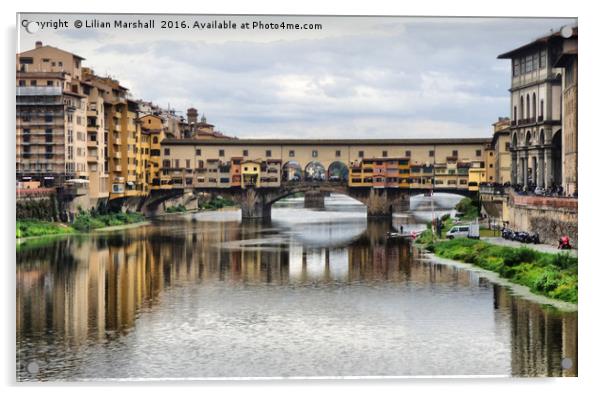 Ponte Vecchio Florence. Acrylic by Lilian Marshall