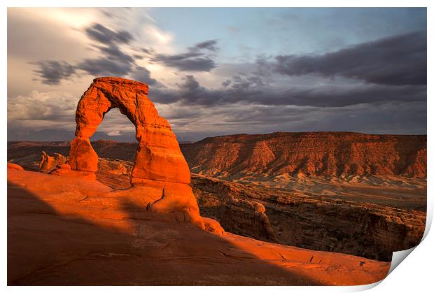 Delicate Arch, Arches National Park Print by Sandra Kepkowska