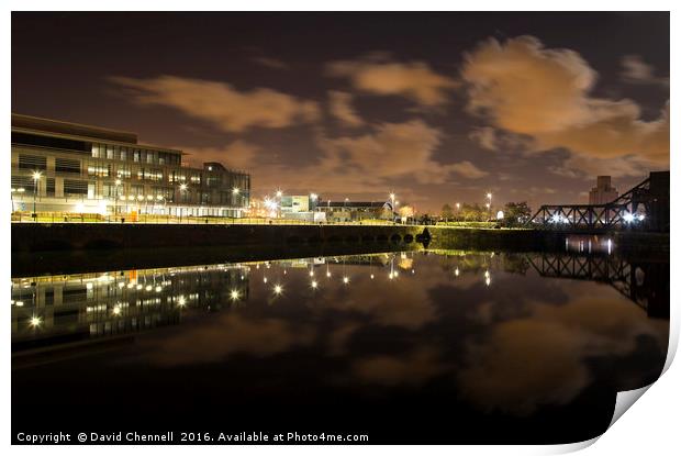 Egerton Dock Reflection Print by David Chennell