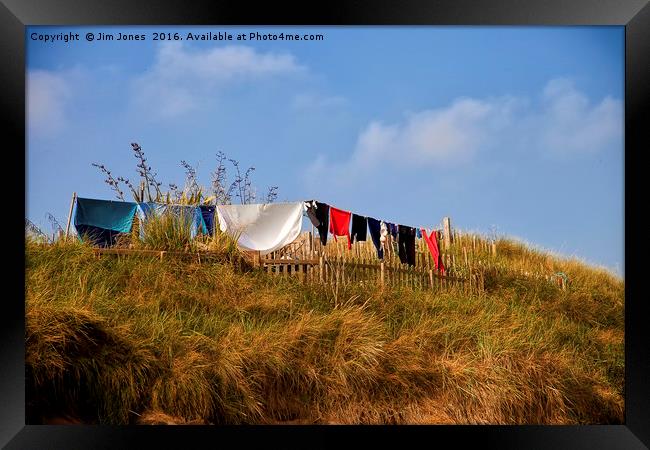 Monday is Washing Day Framed Print by Jim Jones