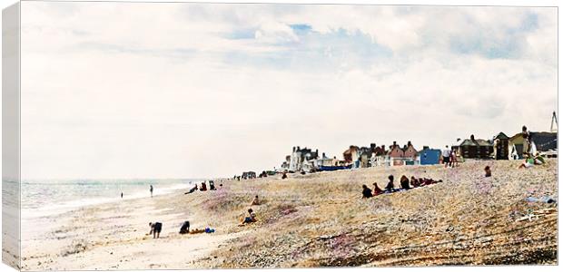 Aldeburgh Beach as Monet would've viewed it - may Canvas Print by Stephen Mole