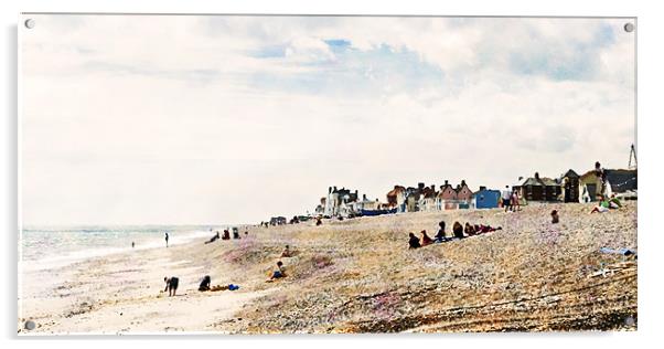 Aldeburgh Beach as Monet would've viewed it - may Acrylic by Stephen Mole