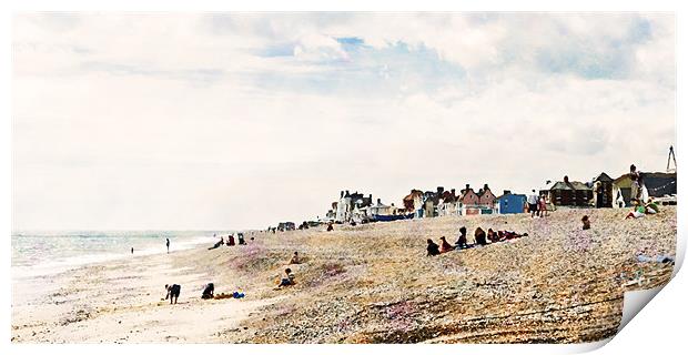 Aldeburgh Beach as Monet would've viewed it - may Print by Stephen Mole