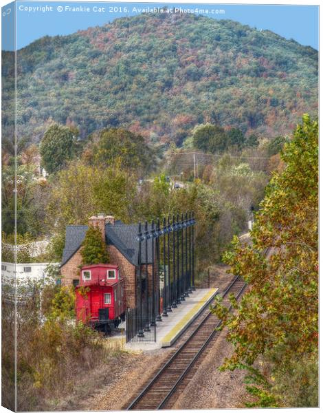 Train Station Canvas Print by Frankie Cat