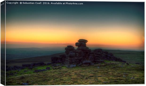 Great Staple tor Canvas Print by Sebastien Coell