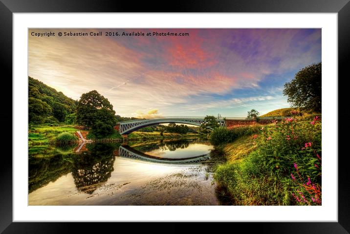 Bridge over the wye Framed Mounted Print by Sebastien Coell