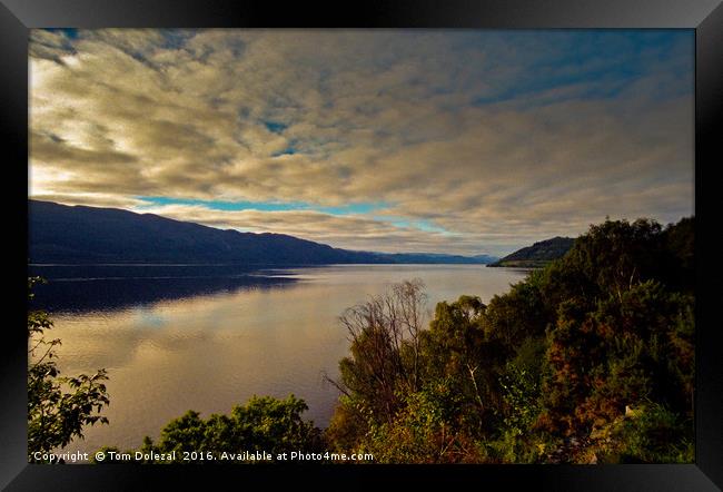 Loch Ness dawn Framed Print by Tom Dolezal