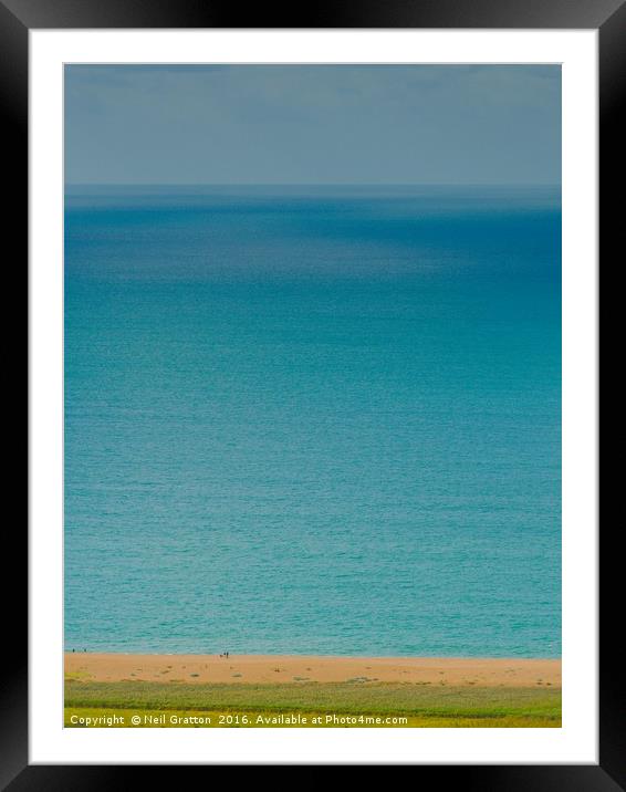 Blue on Yellow Framed Mounted Print by Nymm Gratton