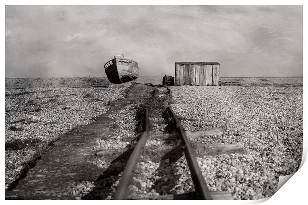 Abandoned at Dungeness Print by Jackie Davies