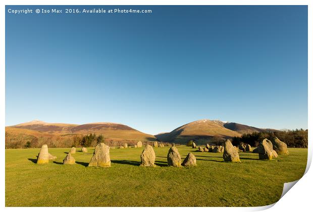 Castlerigg Stone Circle, Lake District Print by The Tog