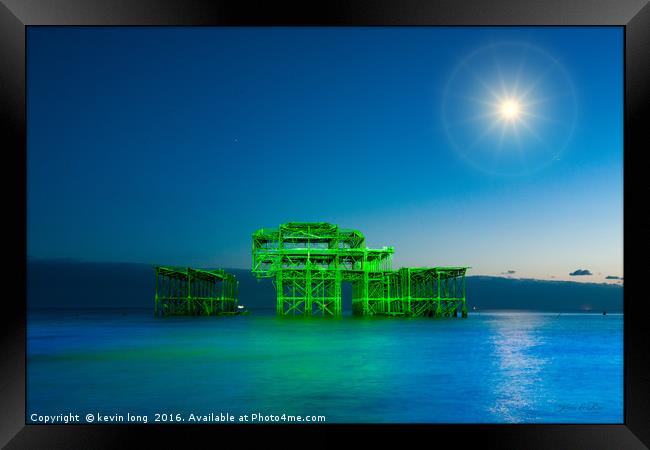 west pier 150th birthday  Framed Print by kevin long