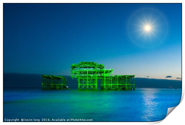 west pier 150th birthday  Print by kevin long