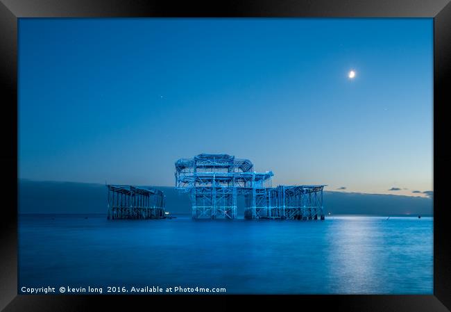 west pier 150th birthday  Framed Print by kevin long
