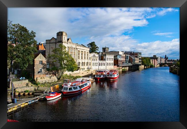 York Guildhall and river Ouse Framed Print by Robert Gipson