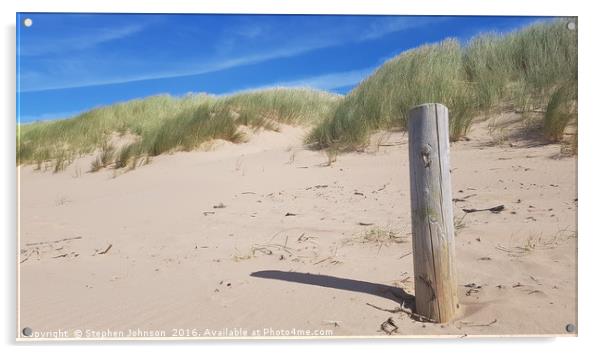 Sand dunes Acrylic by Stephen Johnson