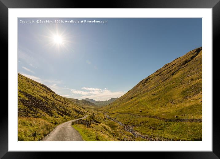Hardknott Pass, Lake District Framed Mounted Print by The Tog