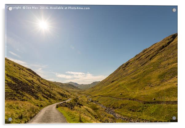 Hardknott Pass, Lake District Acrylic by The Tog