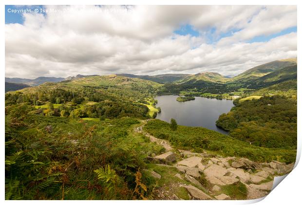 Loughrigg Fell, Lake District Print by The Tog