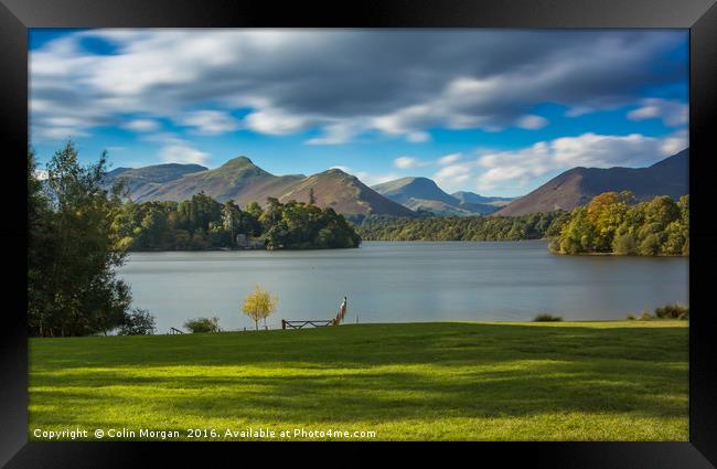 Derwent Water and Catbells View Framed Print by Colin Morgan