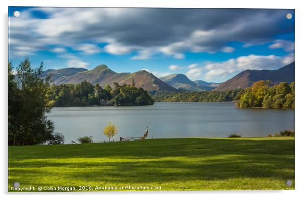 Derwent Water and Catbells View Acrylic by Colin Morgan
