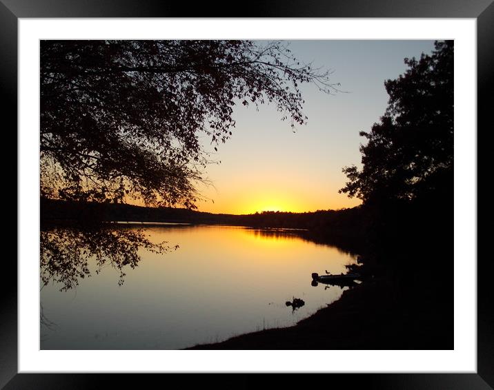 Beautiful Sunset Framed Mounted Print by JUDY LACEFIELD