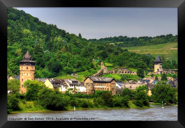 Oberwesel Ringmauer Framed Print by Tom Gomez