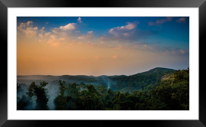 The Darekasa Valley Framed Mounted Print by Indranil Bhattacharjee
