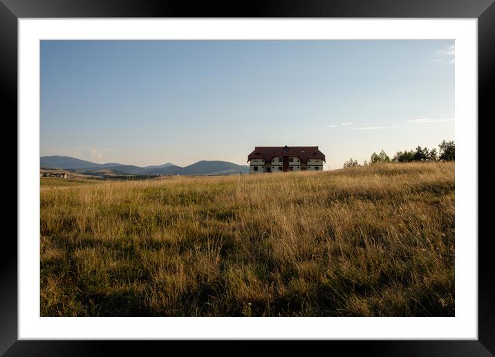 house on the hill Framed Mounted Print by Ranko Dokmanovic