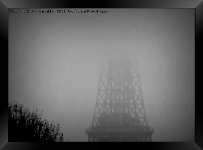 Tower in the fog. Framed Print by Nick Wardekker