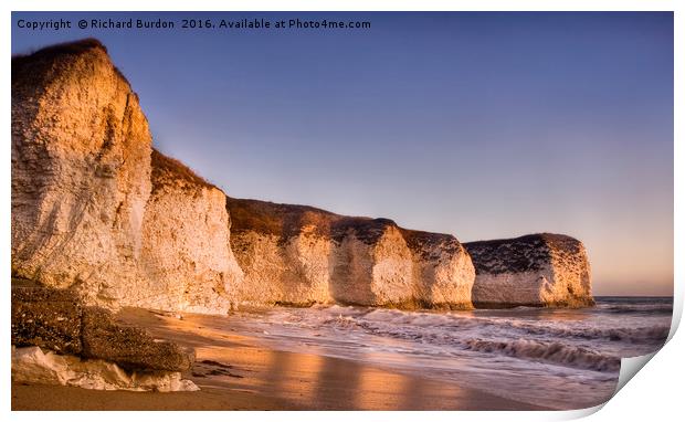 Early Morning Light on Selwicks Bay Print by Richard Burdon