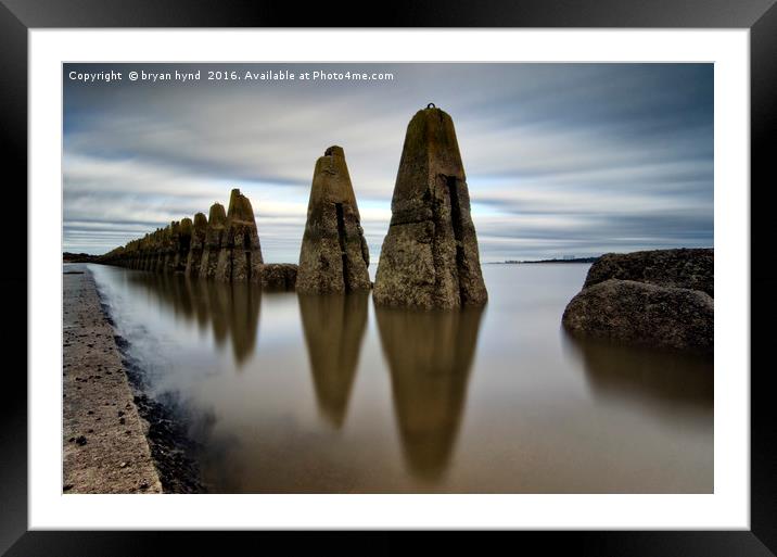 The Causeway at Cramond Framed Mounted Print by bryan hynd