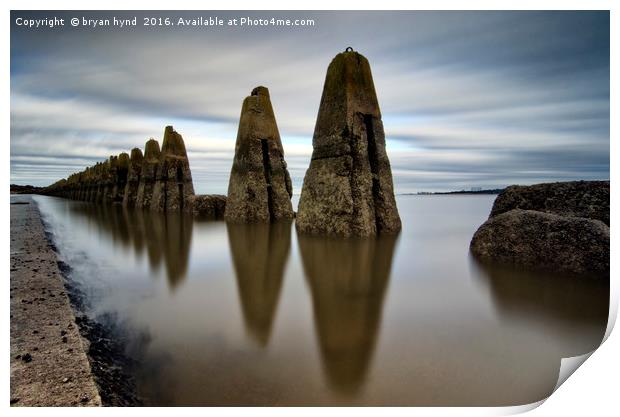 The Causeway at Cramond Print by bryan hynd