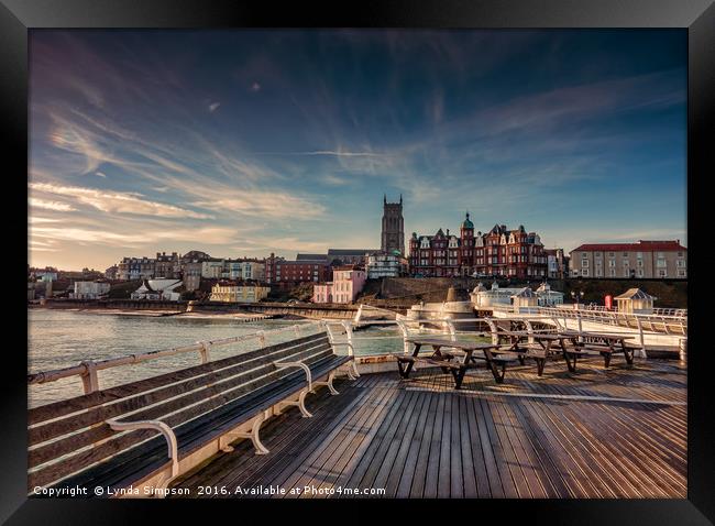 Cromer From the Pier Framed Print by Lynda Simpson