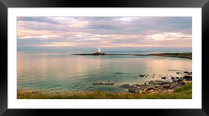 St Mary from over the bay Framed Mounted Print by Naylor's Photography