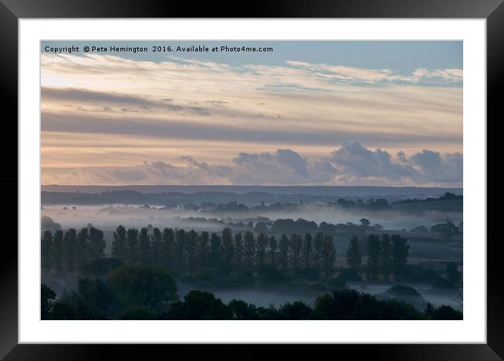 Culm Valley in Devon Framed Mounted Print by Pete Hemington