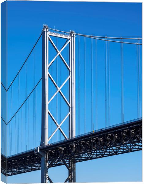 Forth Road Bridge Canvas Print by Tommy Dickson