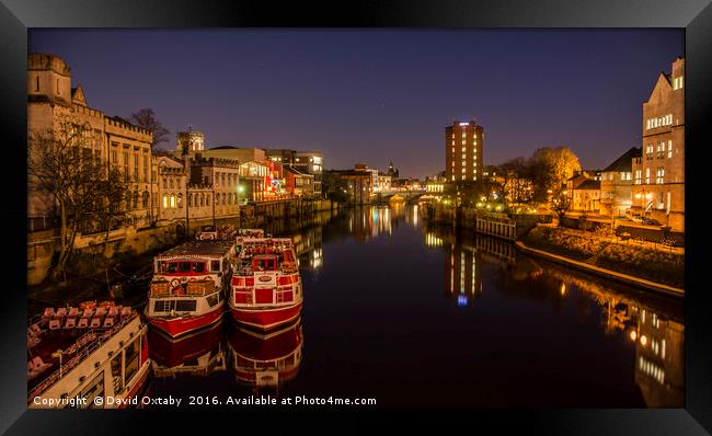 River Ouse at night Framed Print by David Oxtaby  ARPS