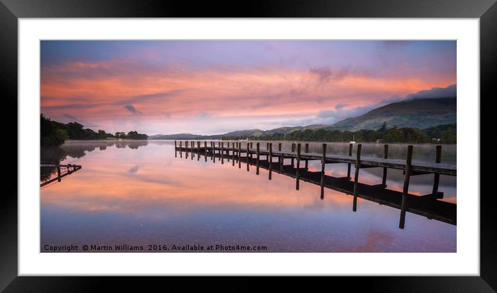 Coniston Water, Lake District, Cumbria Framed Mounted Print by Martin Williams