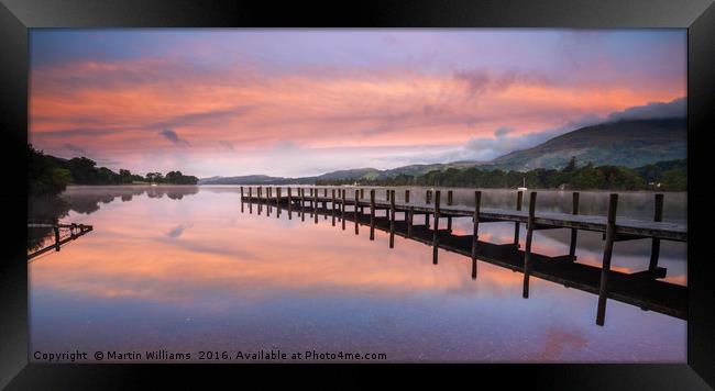 Coniston Water, Lake District, Cumbria Framed Print by Martin Williams