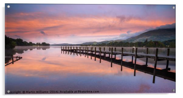 Coniston Water, Lake District, Cumbria Acrylic by Martin Williams