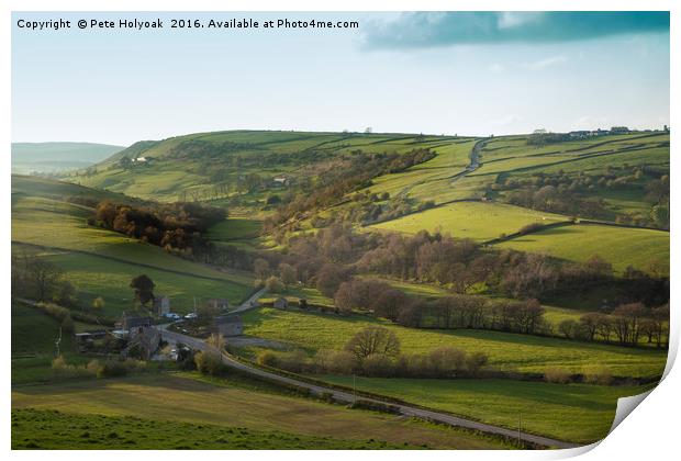 Staffordshire Hills Print by Pete Holyoak