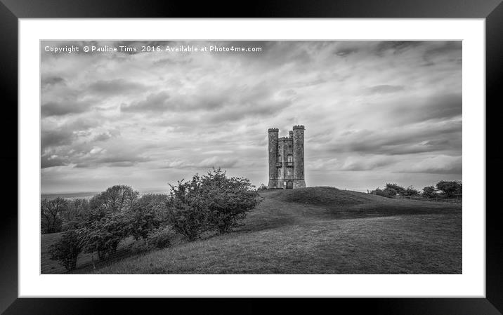 Broaday Tower, Worcestershire. UK Framed Mounted Print by Pauline Tims
