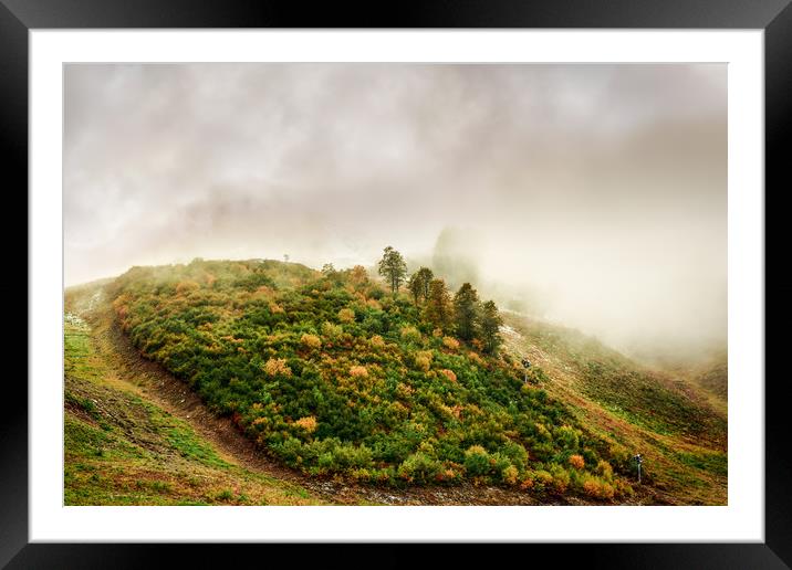 Autumn valley in the cloud Framed Mounted Print by Svetlana Korneliuk